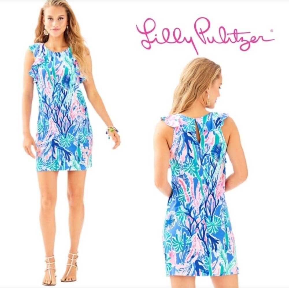 Lilly Pulitzer Esmeralda Jet Stream knit dress XL